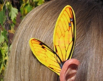 Gold Flash Cicada Fairy Ear Wings
