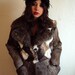 Vintage 50s Black Mink Fur Feather Cowl Headband