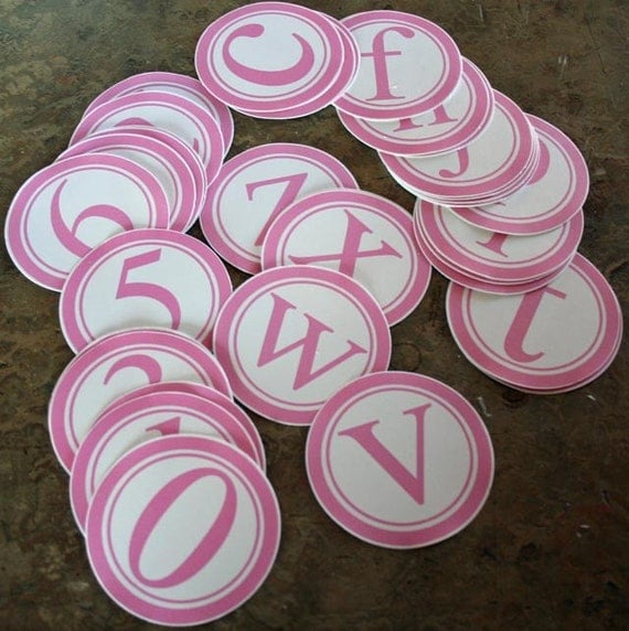 AlphaBets Round Cardstock Mega 3 inch