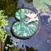Lily Pad, Floating Glass Art Sculpture, for Water Gardens, Outdoor Rooms, Home Decor