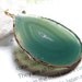 Ivy, Emerald Green Agate Slice Pendant
