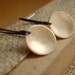 Tiny Gold Disc Earrings - 14k gold fill