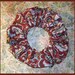 Royal Heirloom Hair Scrunchie, Spring Floral Ponytail Holder, Paisley Scrolls Fashion Hair Tie