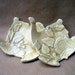 Two Damask Teapot Tea bag Holders