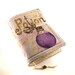 Journal, Notebook, Diary, Painted Fabric, Purple Potion