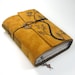 Golden Twigs, Leather Journal, Suede