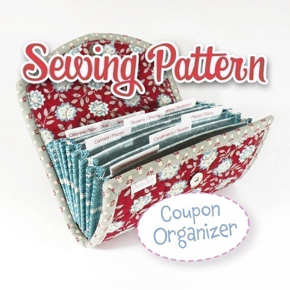 PDF SEWING PATTERN Coupon Organizer Expense Organizer Coupon