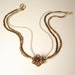 Copper Flower choker (copper and gold)
