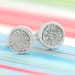 ON SALE... POPPY stud earrings, eco-friendly silver. Handcrafted by Chocolate and Steel