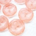 2 hole 18 mm. Peachy Pink Flower buttons - 30 pcs