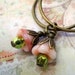 Bella- Czech Flower Bronze Hoop Earrings