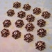 Antique Gold Bead Caps Ornate Filigree Bead Caps..16.. 11mm