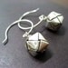 Sterling Silver - Origami Cube Earrings