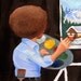 Ode to Bob Ross happy trees, happy clouds, happy thoughts limited edition canvas cloth print number 16 of 50