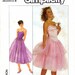 1980's Simplicity 8016 Vintage Sewing Pattern Ballerina Dress Size 12 Bust 34 Uncut