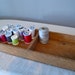 reclaimed wood tray / divided wood box, long reclaimed wood tray
