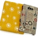 Yellow dandelion wallet - passport holder - ID window - Travel organizer - wristlet - smartphone wallet - iphone wristlet - vegan