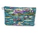 Water lily Cellphone wallet - w/o wristlet - iphone 4s - passport wallet - ID wallet - sim slots zippered- Galaxy - Nexus - USB