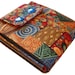 RESERVED FOR HIM Klimt Art inspired wallet blue double snap Expandable change area