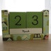 Handmade Perpetual Wooden Block Calendar - Lovely Neighborhood