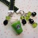 Yummy Icy GREEN TEA Starbucks Bookmark - Handmade Beaded Bookmark from My Bead Garden