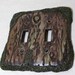 Bark of a tree light switch cover