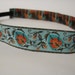 Ribbon Headband in Turquoise Palmette