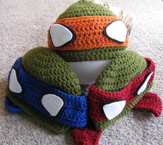 crochet pattern turtle ninja eyes for Crochet Ninja Adult beachbunny any Color Etsy Beanie on by Turtle