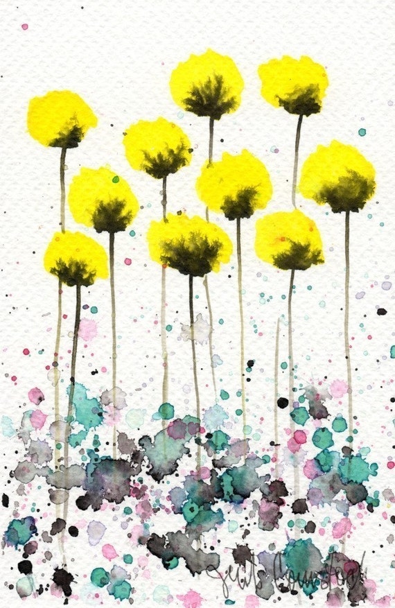 Watercolor Painting: Watercolor Flower Painting Art Print