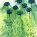 Mo Money -- Teal Flowers -- Giclee Print 8x10