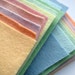 Soft Pastels, 10 wool blend felt squares