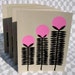 tall pink flower card 4 pack