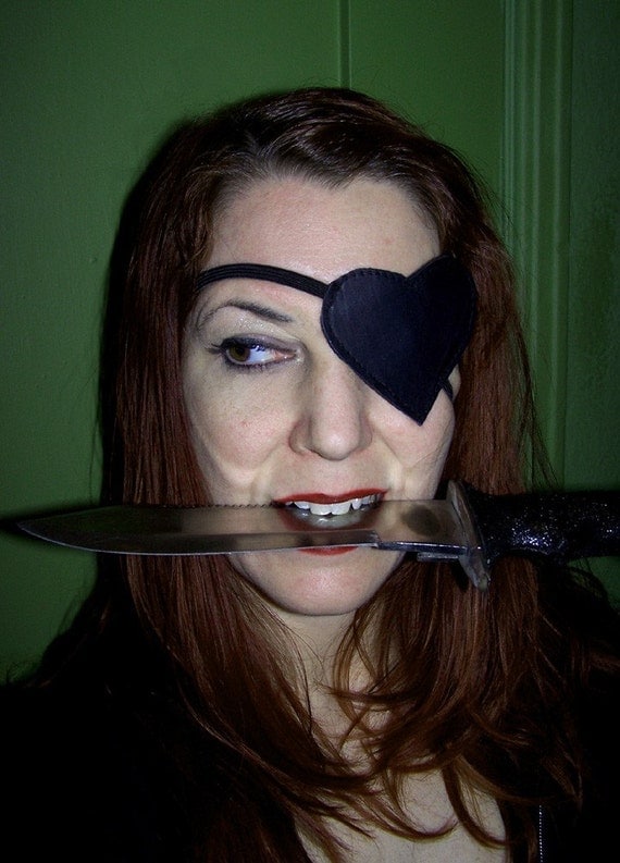 Molotov Cocktease Inspired Leather Eye Patch Costume Piece by