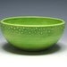 Small Lime Green Bowl with Raised Dots