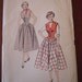 Vintage 50's Advance 6323 Weskit and Full Skirt Pattern UNPRINTED sz 15 B33