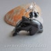Hematite Orca Killer Whale Charm by Cornerstoregoddess