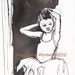 Ballerina Fixes Her Hair- Original pen and ink drawing by Maria Pace-Wynters