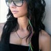 Rainbow 6 Feather Hair Extension MEDIUM - Salon Grade Whiting Feathers : FREE micro link clamp