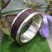 Lados Nacascolo - wood ring with recycled sterling silver