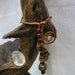 Driftwood wall hanging with stones