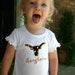 Ready to Ship Boutique Appliqued Monogrammed Longhorn Ruffle Dress Size 4