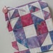 Quilted Little Case with Belt Loops in pink and purple batiks 2
