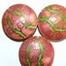 SALE 2 35x10mm Handmade Cloisonne Beads Round Bead Cherry Tree b2063 1