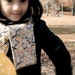 Girl Cashmere Scarf Japanese Flowers
