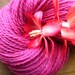 Destash - Perestroika Pink Peace Fleece wool mohair yarn worsted weight - 4 oz. skein