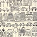 Summersville - Town in Coal: sku 31700-11 cotton quilting fabric by Lucie Summers for Moda Fabrics - 1/2 yard