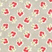 32" end of bolt piece - Vintage Modern FLANNEL - Floral Wish in Pebble Gray sku 55044-13F cotton fabric by Bonnie and Camille for Moda