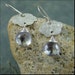 Silver Cloud Earrings w/ Blue Quartz Tear Drops - Rainy Day