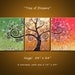 Original Large Abstract Painting Modern Trees ... See shop for discount code, 54" x 24" .. Tree of Dreams