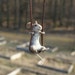 RESERVED for SarahSuttonHeath -Tiny Mouse Necklace - needle felted